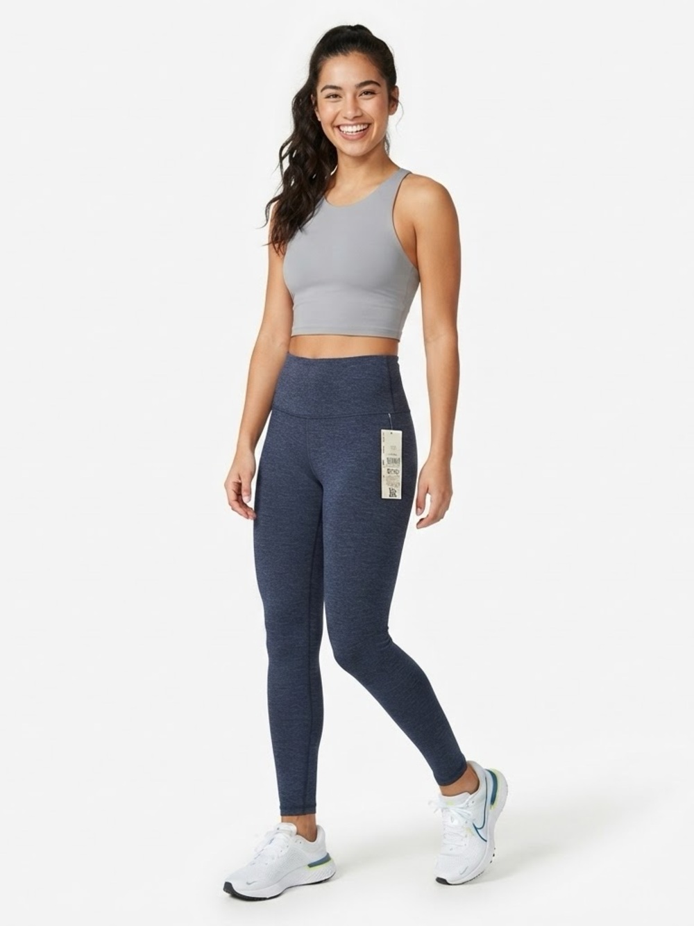 🔥NOBO Charcoal Black High-Waist Stretch Leggings😎